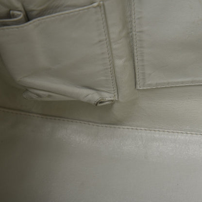 Chanel Calfskin Large East West Modern Chain Tote White 9 of 14