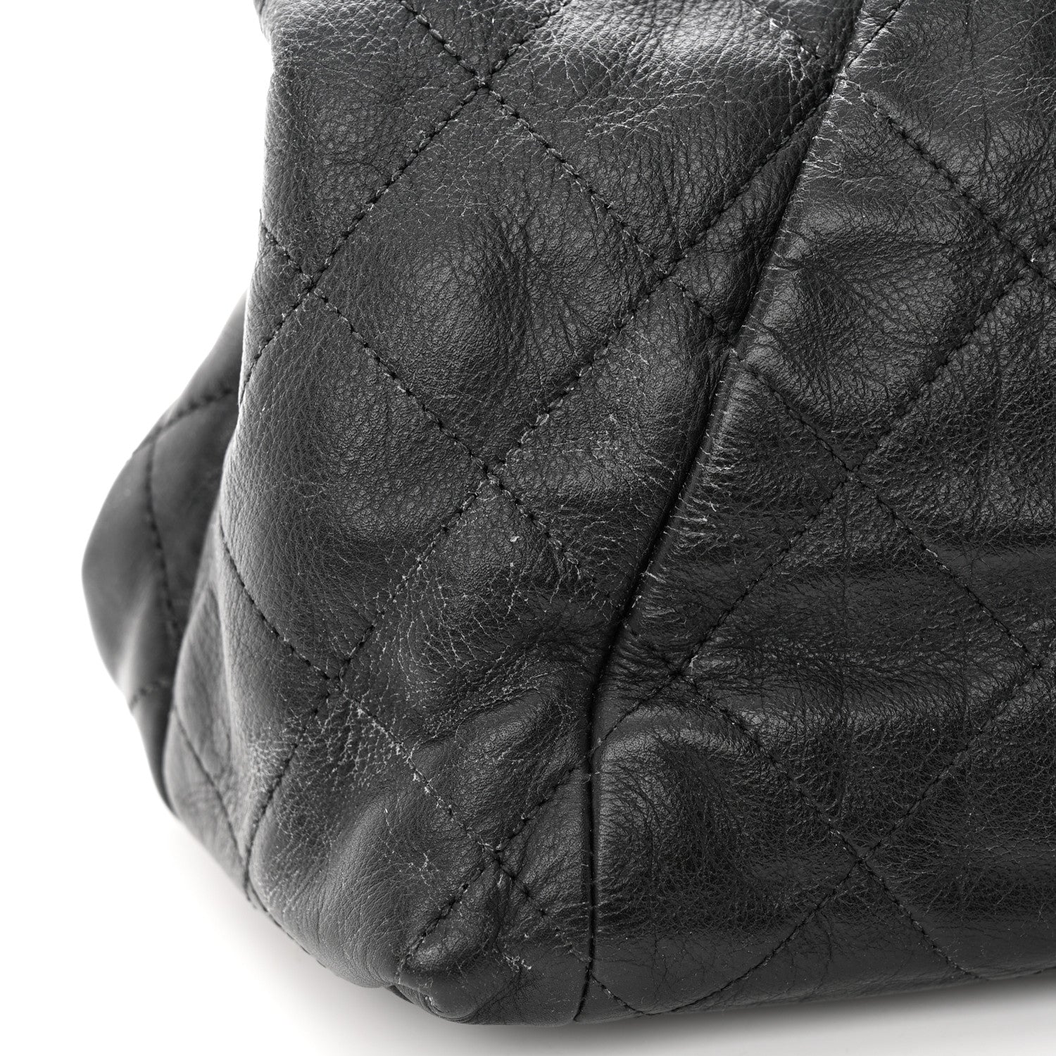 Chanel Calfskin Quilted Large Coco Pleats Tote Black 30 of 34
