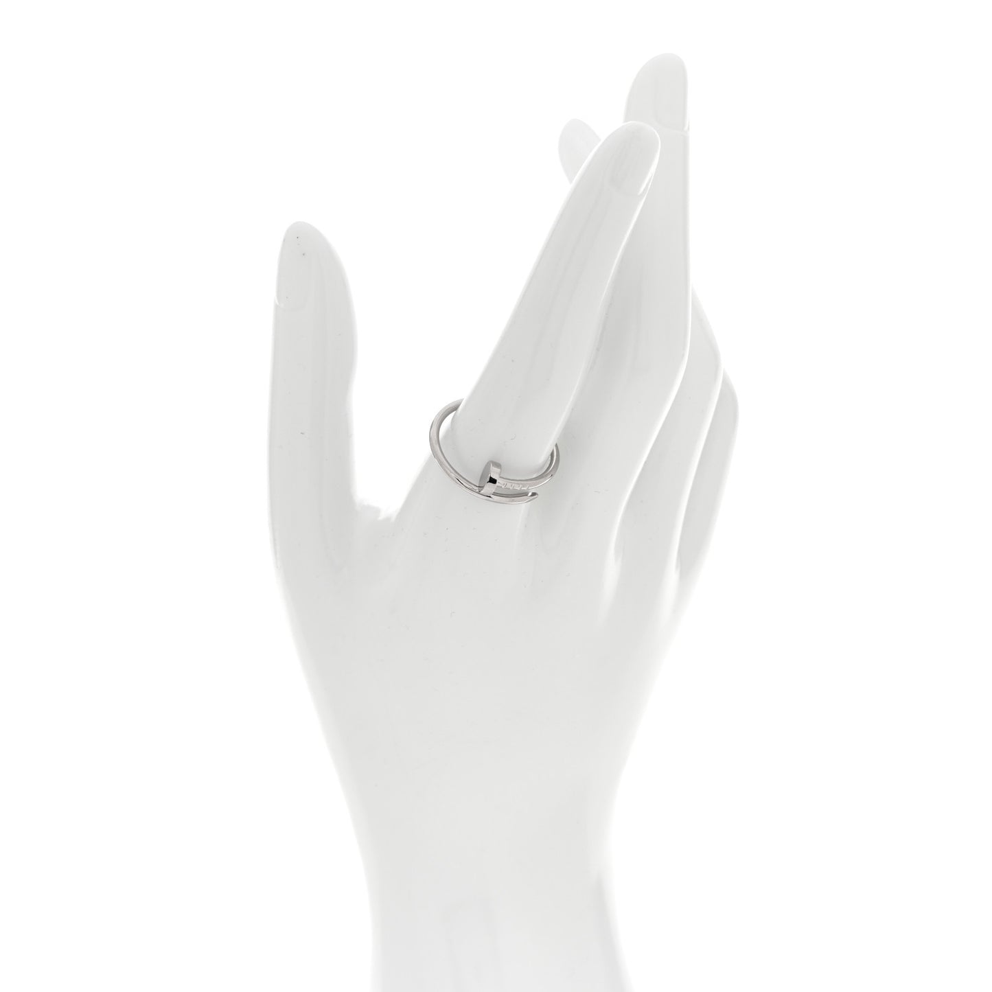 18K White Gold Small Juste Un Clou Ring 59 8.75