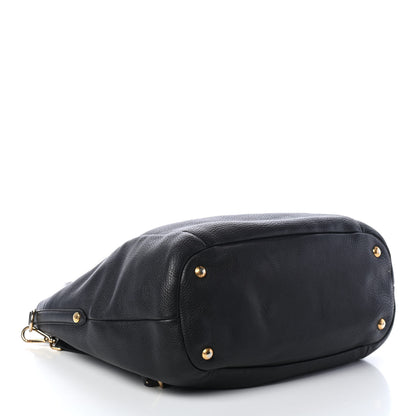 Prada Vitello Daino Tote Black 3 of 4