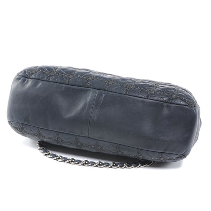 Chanel Lambskin Double Stitch Maxi Flap Navy 4 of 7