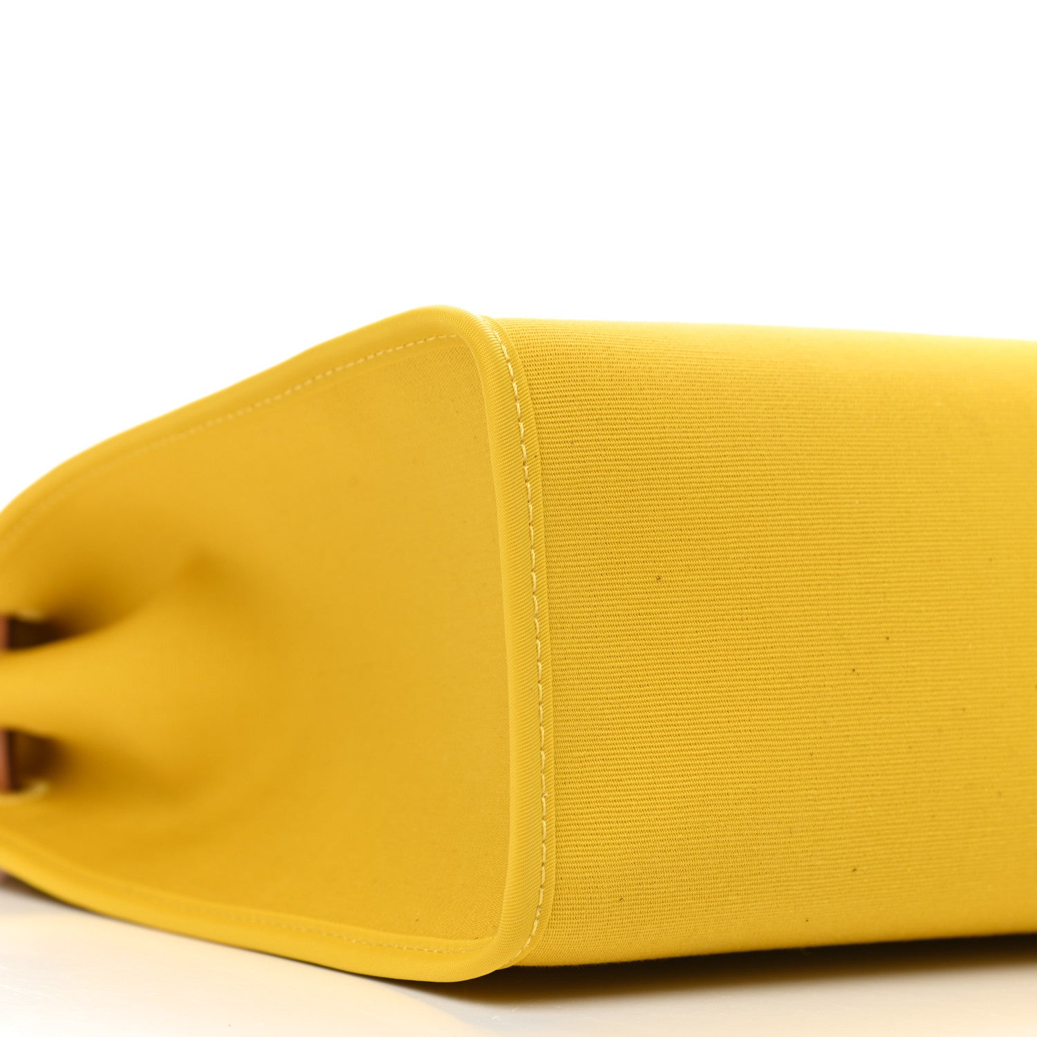 Hermes Toile Vache Hunter Herbag Zip 31 PM Natural Jaune De Naples 10 of 12
