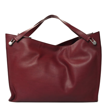 The Row Polished Saddle Calfskin Alexia Bag Amaranto 1 of 11