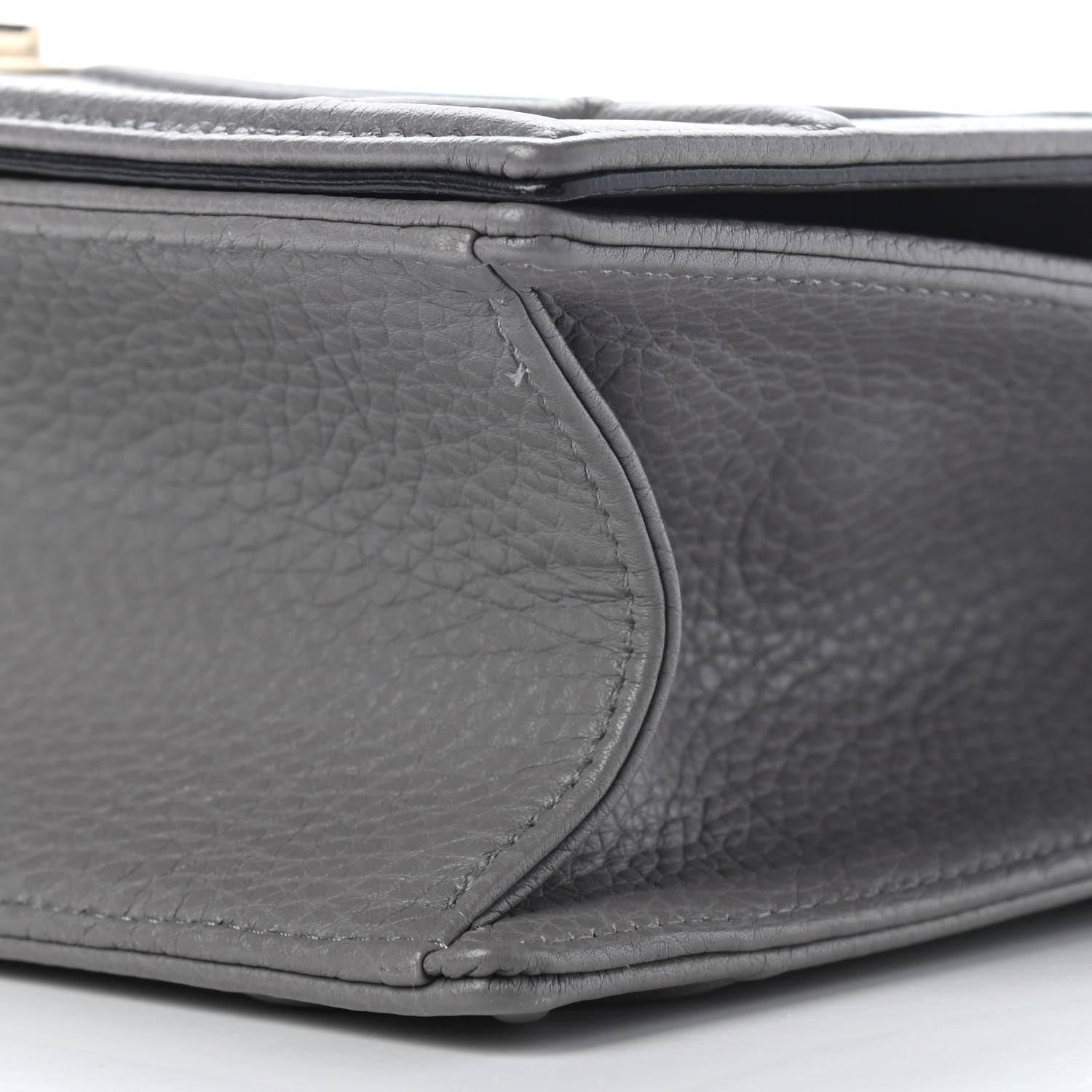 Christian Dior Grained Calfskin Medium Diorama Flap Bag Grey 8 of 8