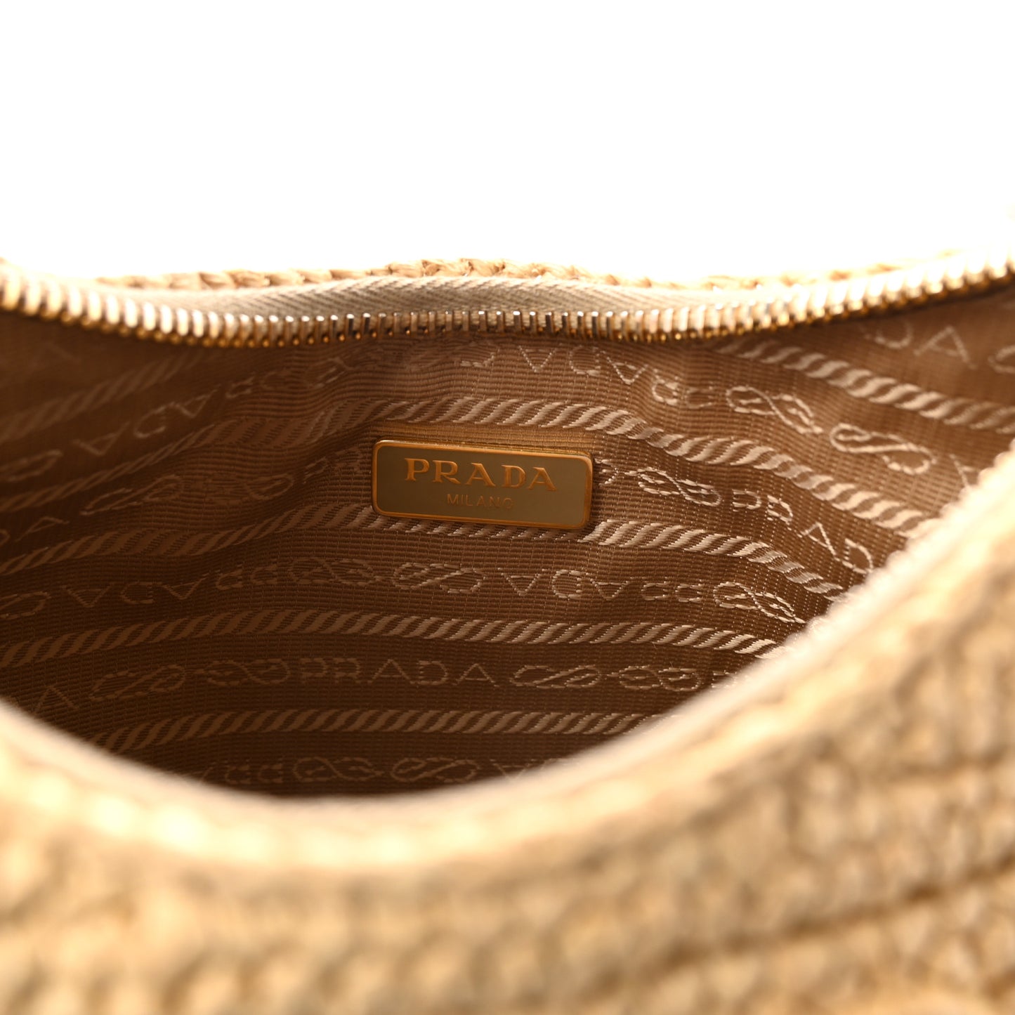Yarn Raffia Effect Crochet Mini Re-Edition 2000 Shoulder Bag Naturale