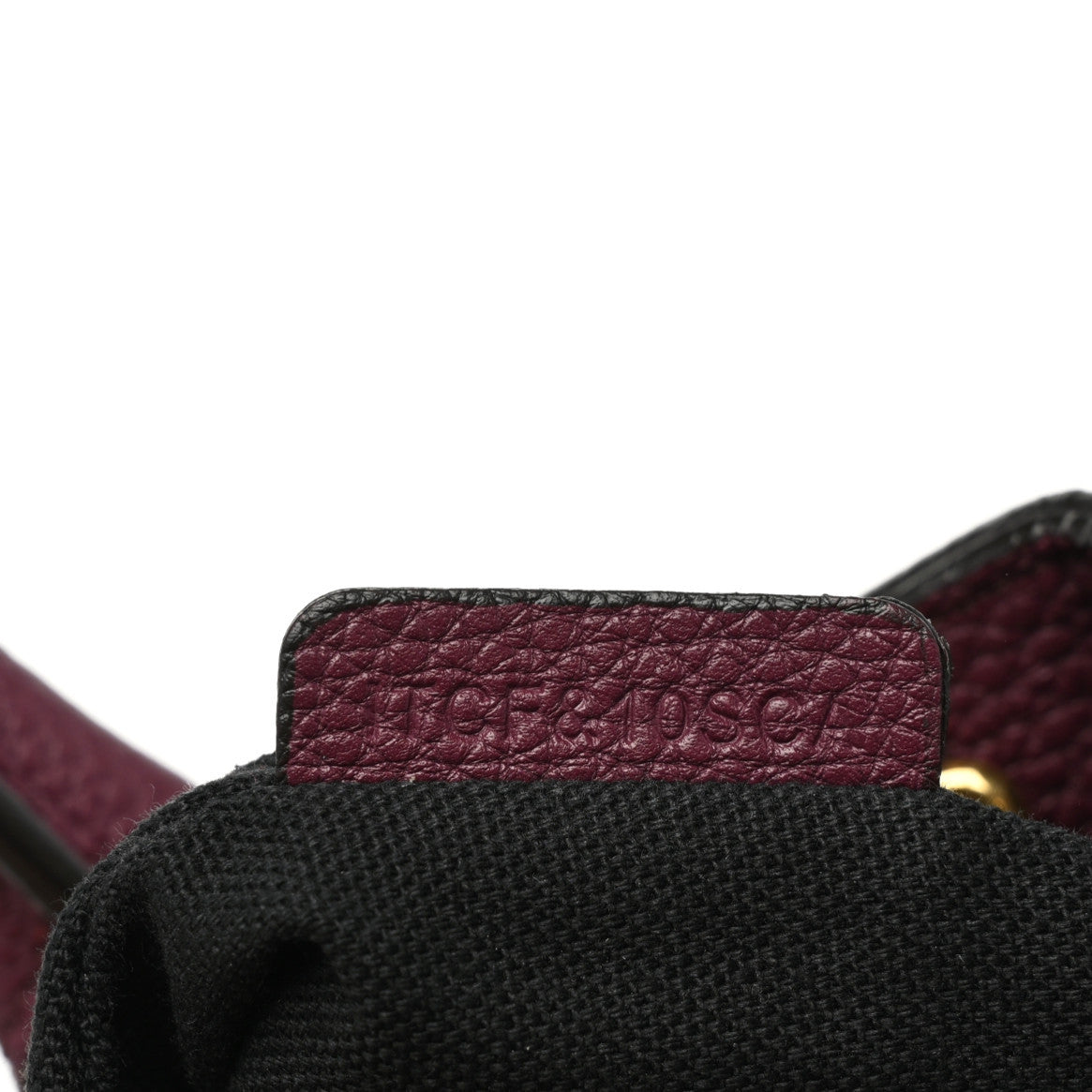 Grainy Calfskin House Check Small Banner Tote Mahogany Red