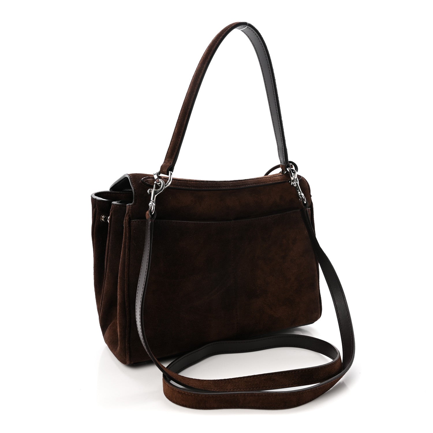 Balenciaga Waxed Suede Small Rodeo Top Handle Handbag Light Espresso 3 of 9