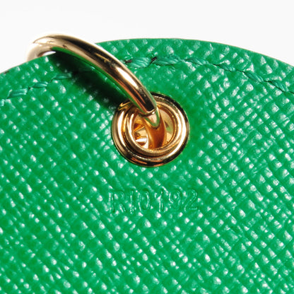 Louis Vuitton Monogram Kusama Pumpkin Dots Key Ring Green 6 of 7