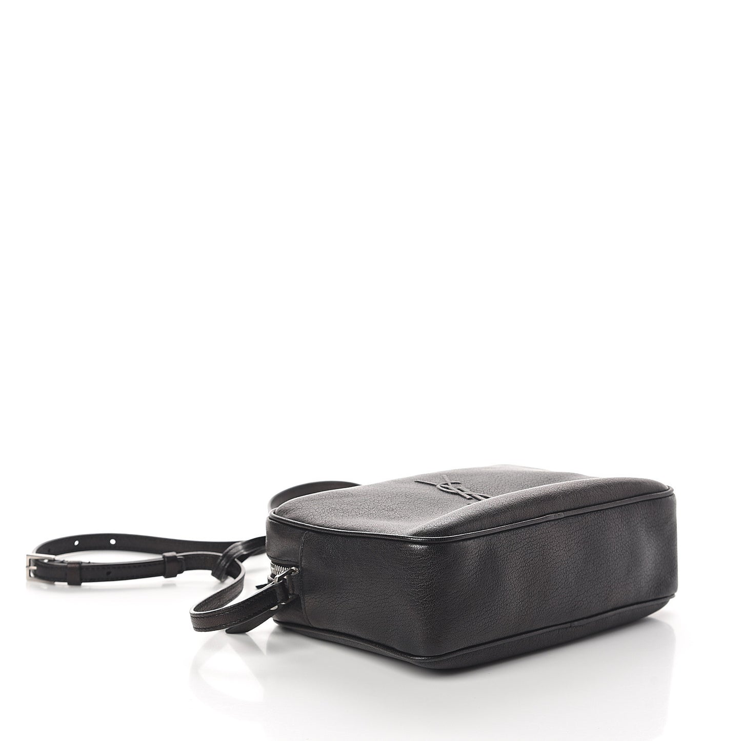 Lambskin Monogram Small Lou Camera Bag Black