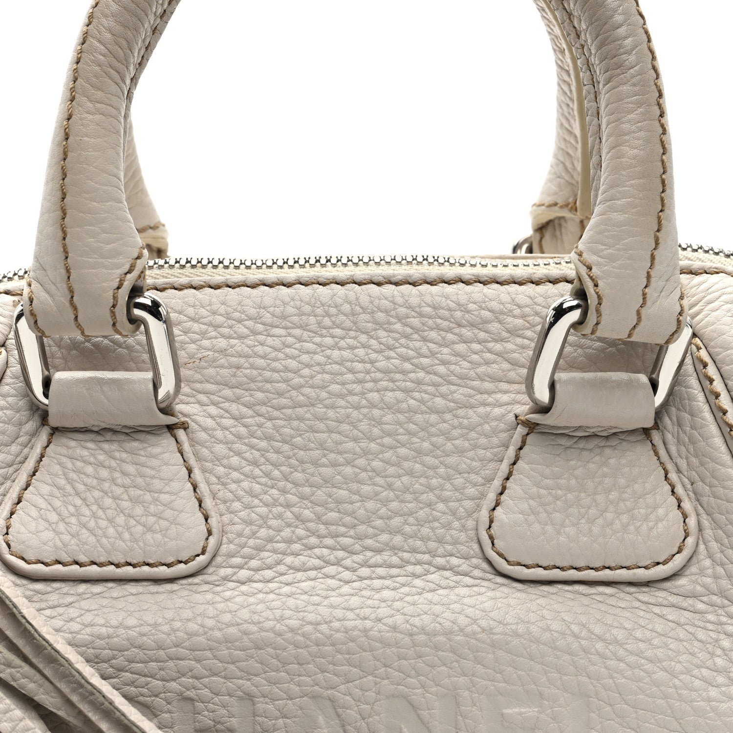 Chanel Calfskin Lax CC Small Bowler Bag White 8 of 11