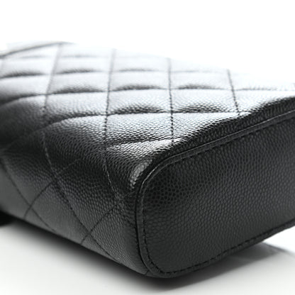 Chanel Caviar Quilted Phone Holder With Chain Black 5 of 9