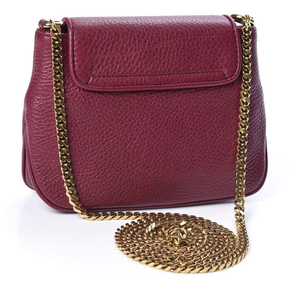 Gucci Cellarius Calfskin Small 1973 Chain Shoulder Bag Cherry Gloss 2 of 9