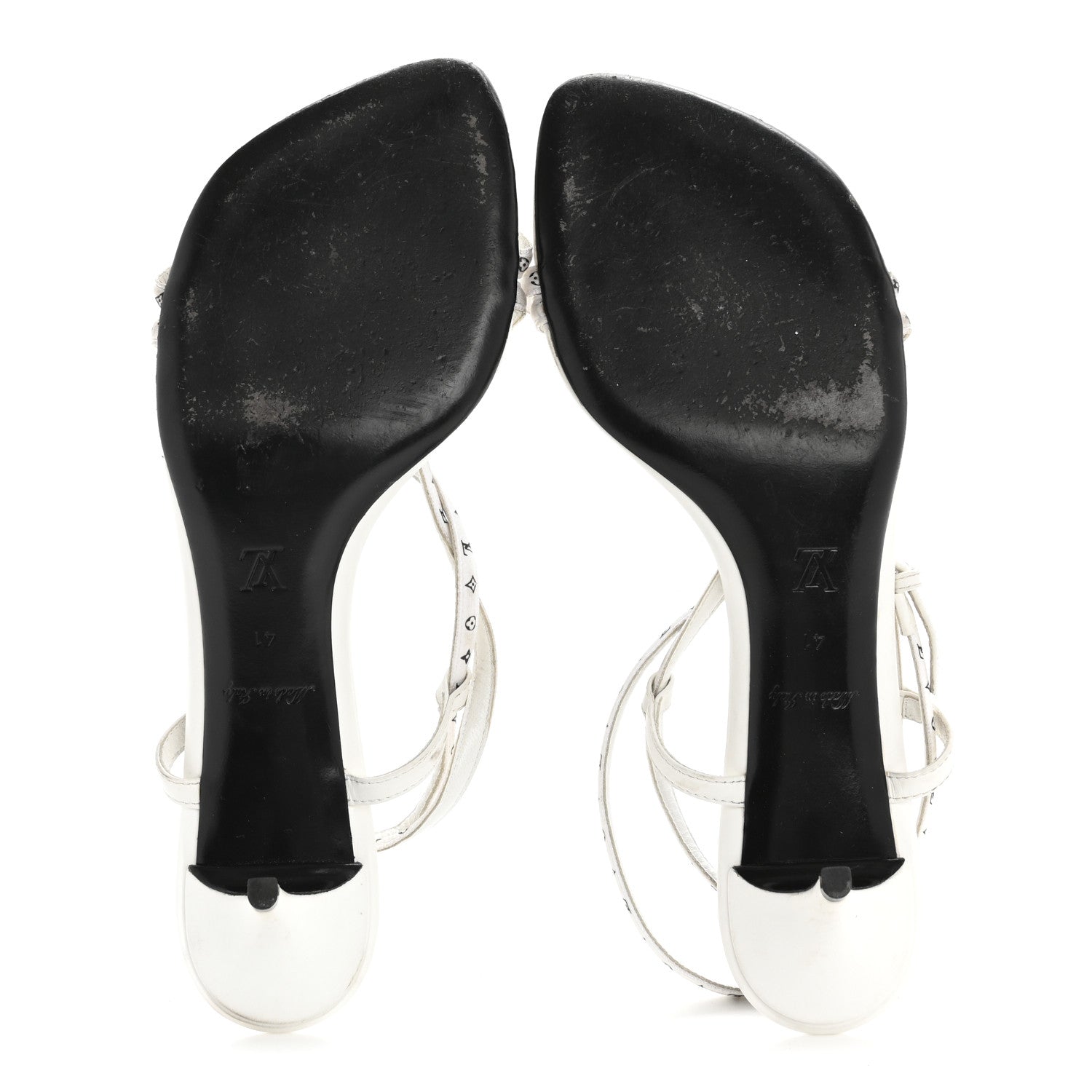 Louis Vuitton Satin Calfskin Citizen Sandal 41 White 13 of 18