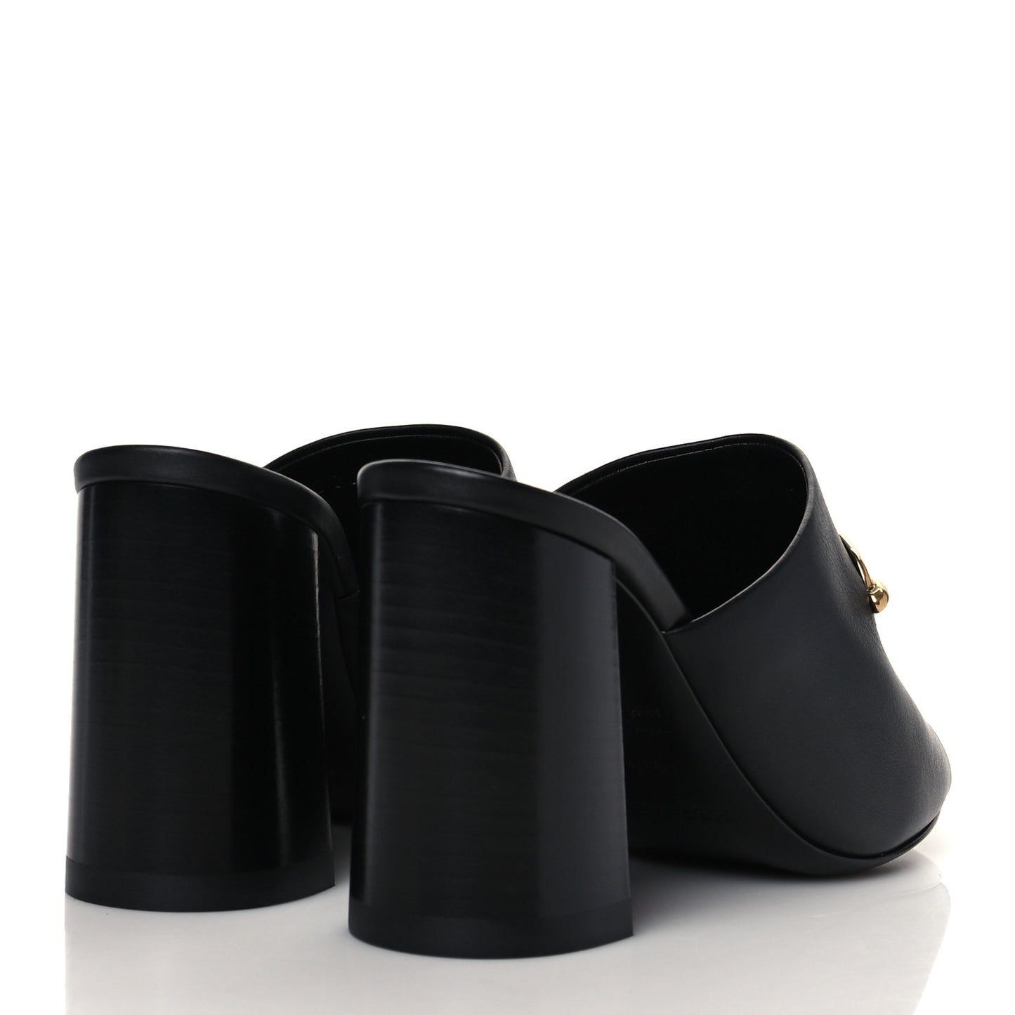 Calfskin Camilla Mules 35.5 Black