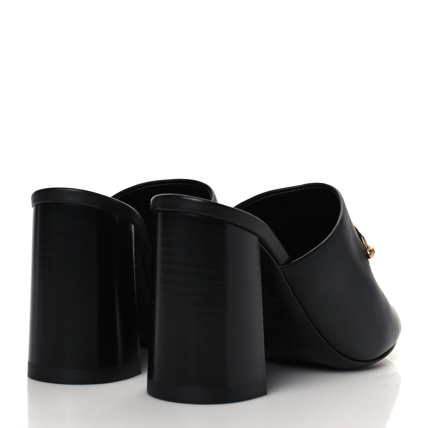 Hermes Calfskin Camilla Mules 35.5 Black 4 of 10