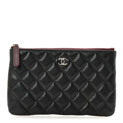 Chanel Caviar Quilted Cosmetic Case Black 1 of 8
