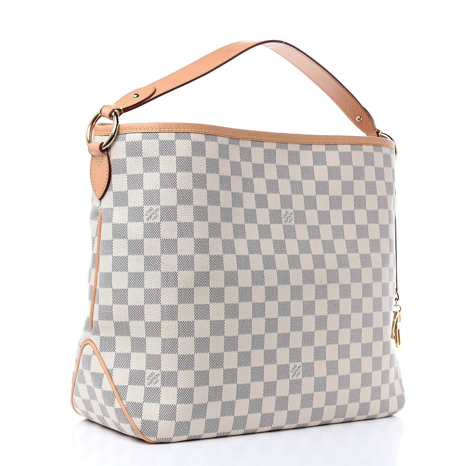 Louis Vuitton Damier Azur Delightful MM Rose Ballerine 3 of 10