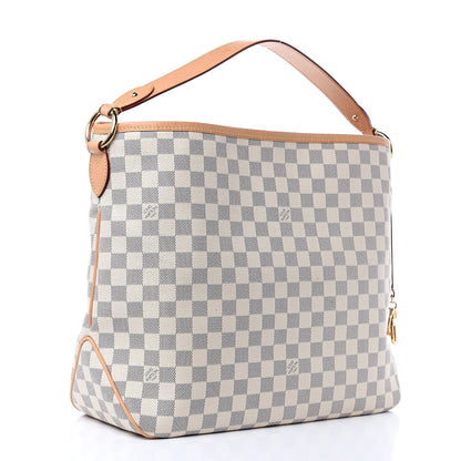 Louis Vuitton Damier Azur Delightful MM Rose Ballerine 3 of 10
