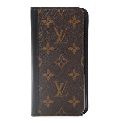 Louis Vuitton Monogram iPhone XS Max Folio Case Black 1 of 7