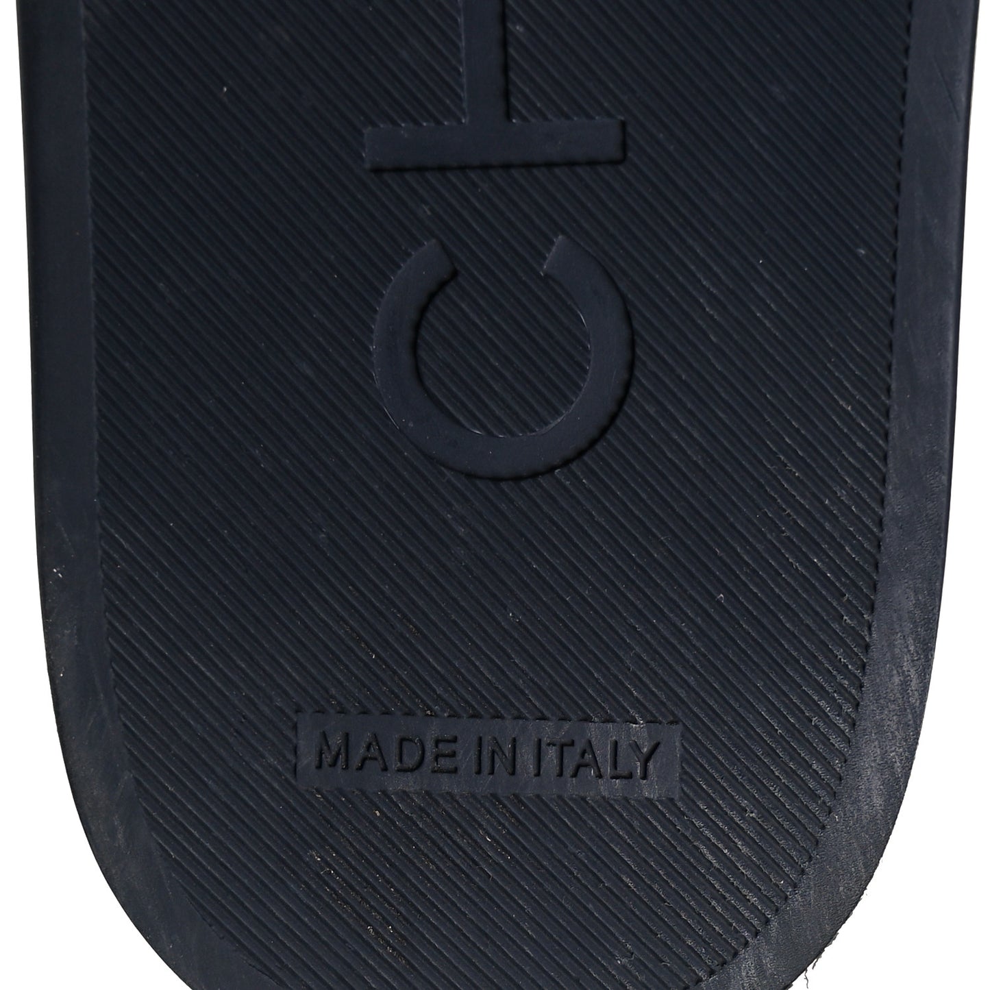 Satin Canvas Chain Slides Sandals Flats 36 Marine