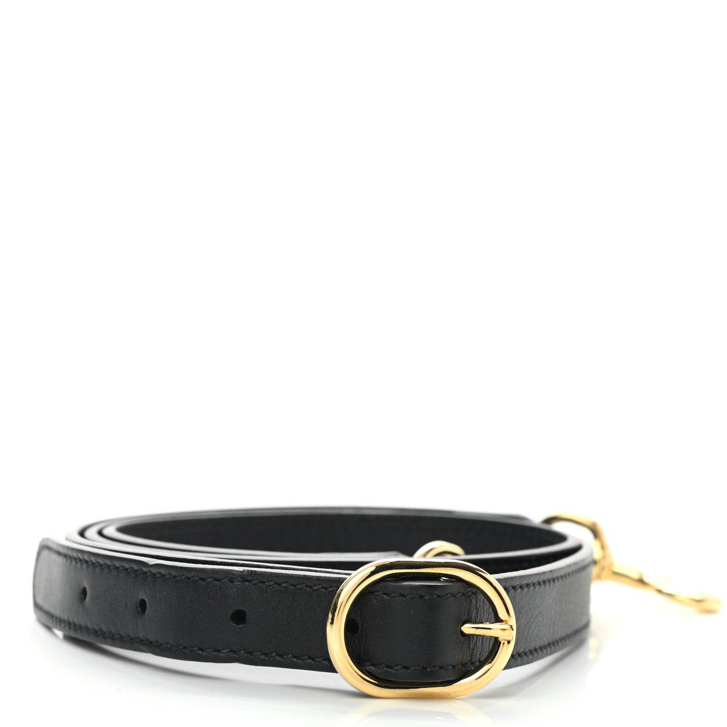 Calfskin Adjustable Shoulder Strap Black
