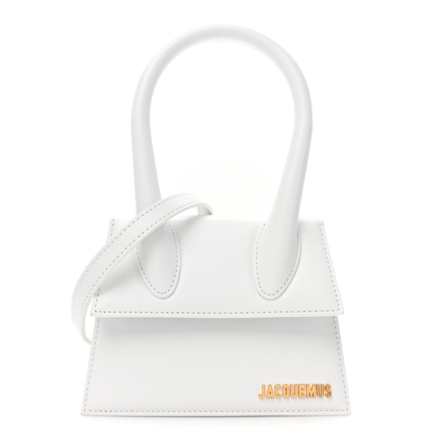 Smooth Calfskin Le Chiquito Moyen White