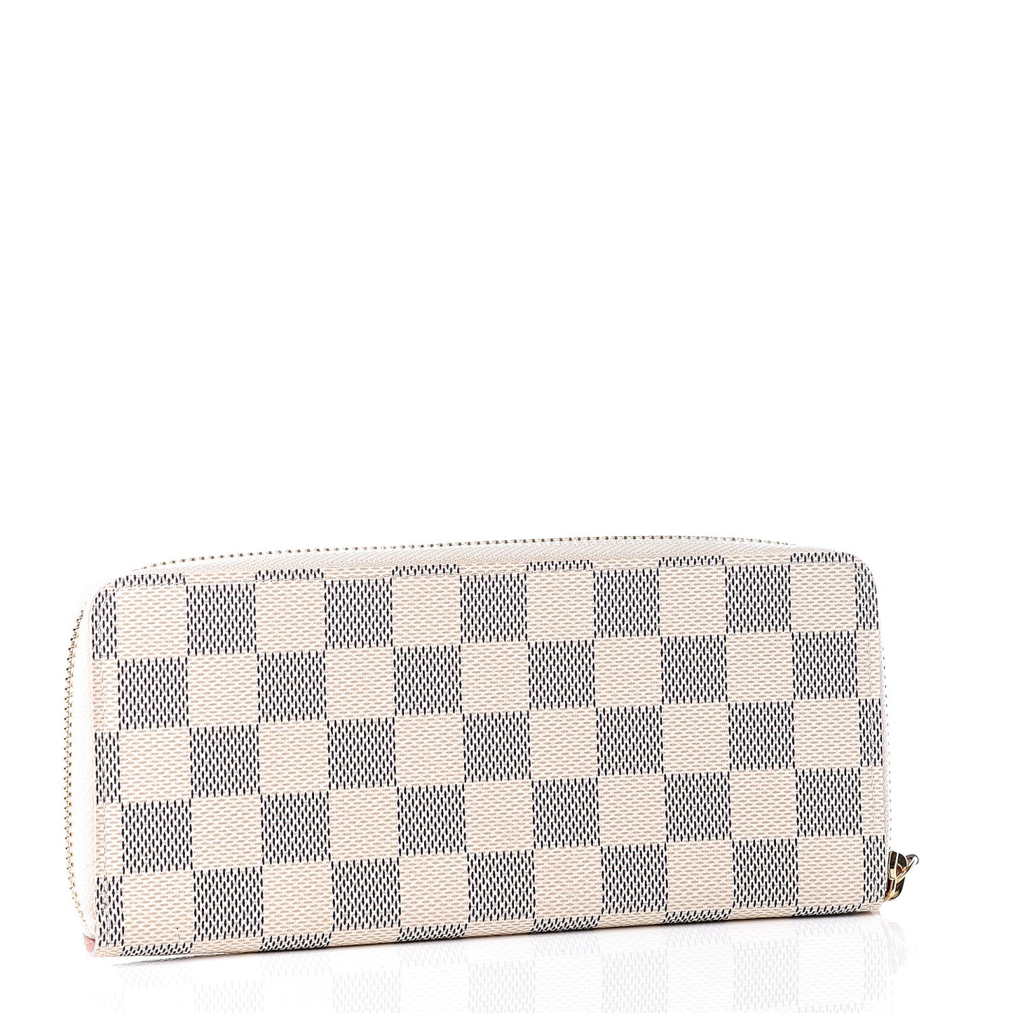Damier Azur Clemence Wallet Rose Ballerine