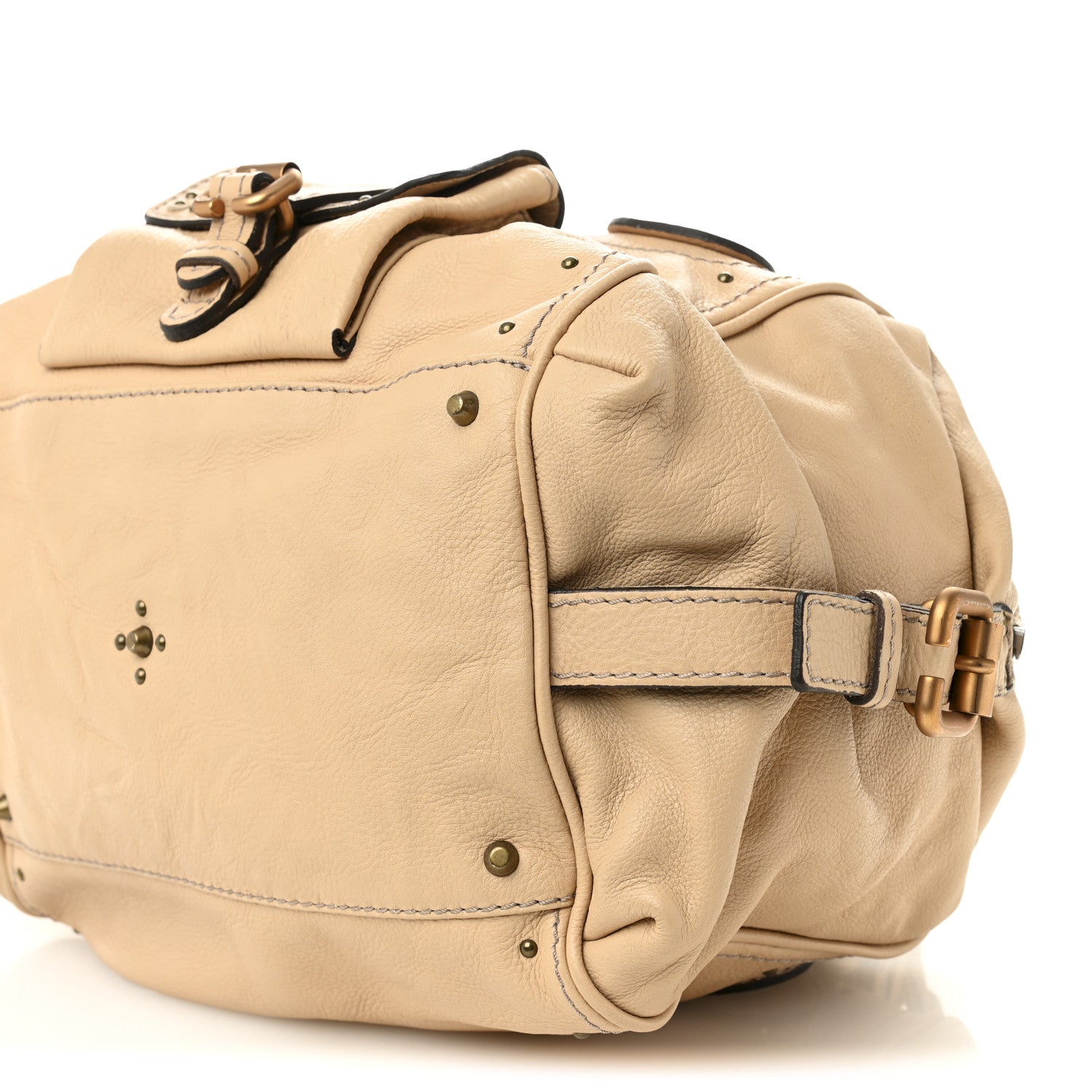 Chloe Calfskin Paddington Front Pocket Tote Creme 9 of 10
