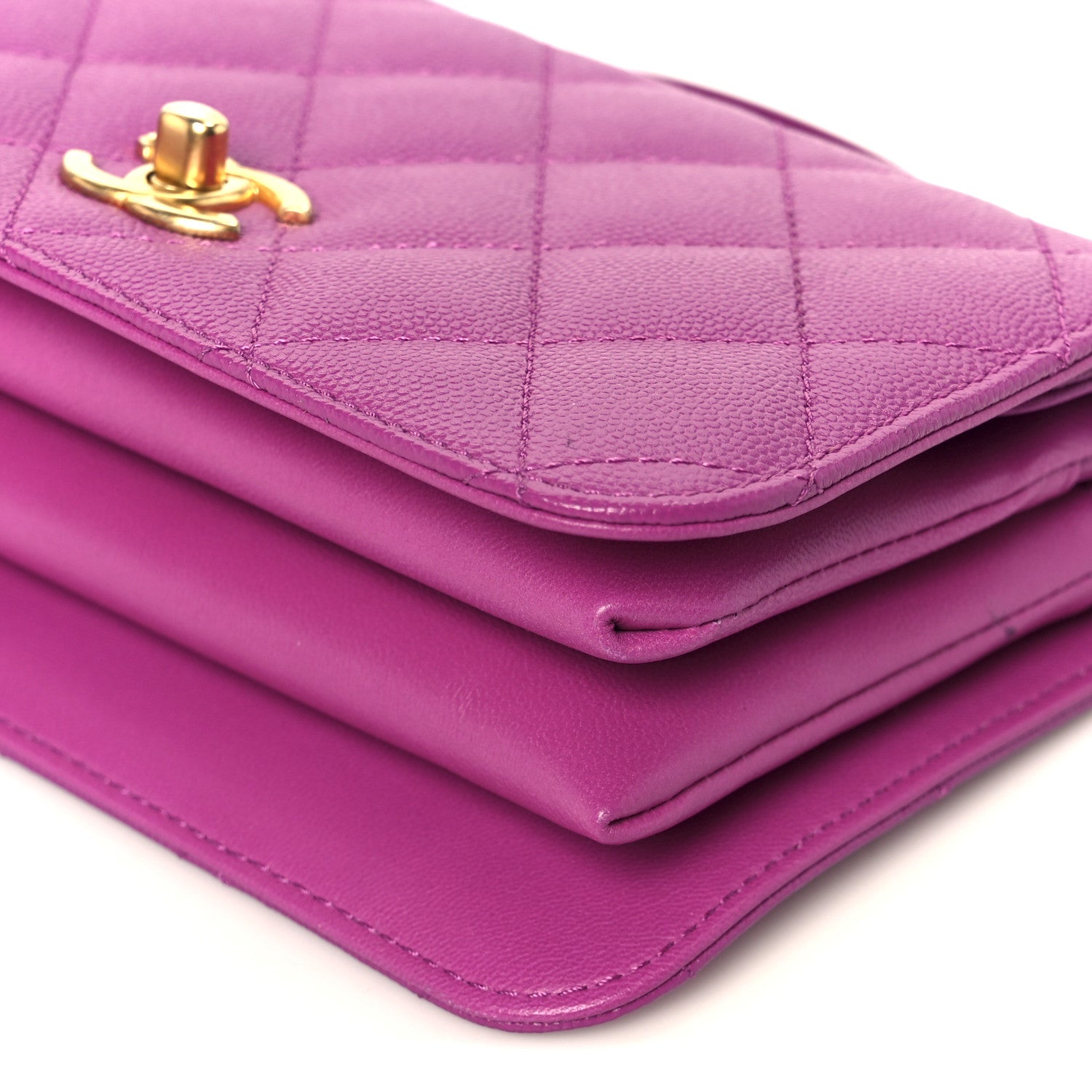 Chanel Caviar Quilted Mini Top Handle Flap Dark Pink 11 of 12