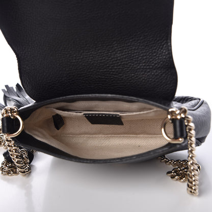 Gucci Pebbled Calfskin Small Soho Flap Crossbody Black 5 of 10