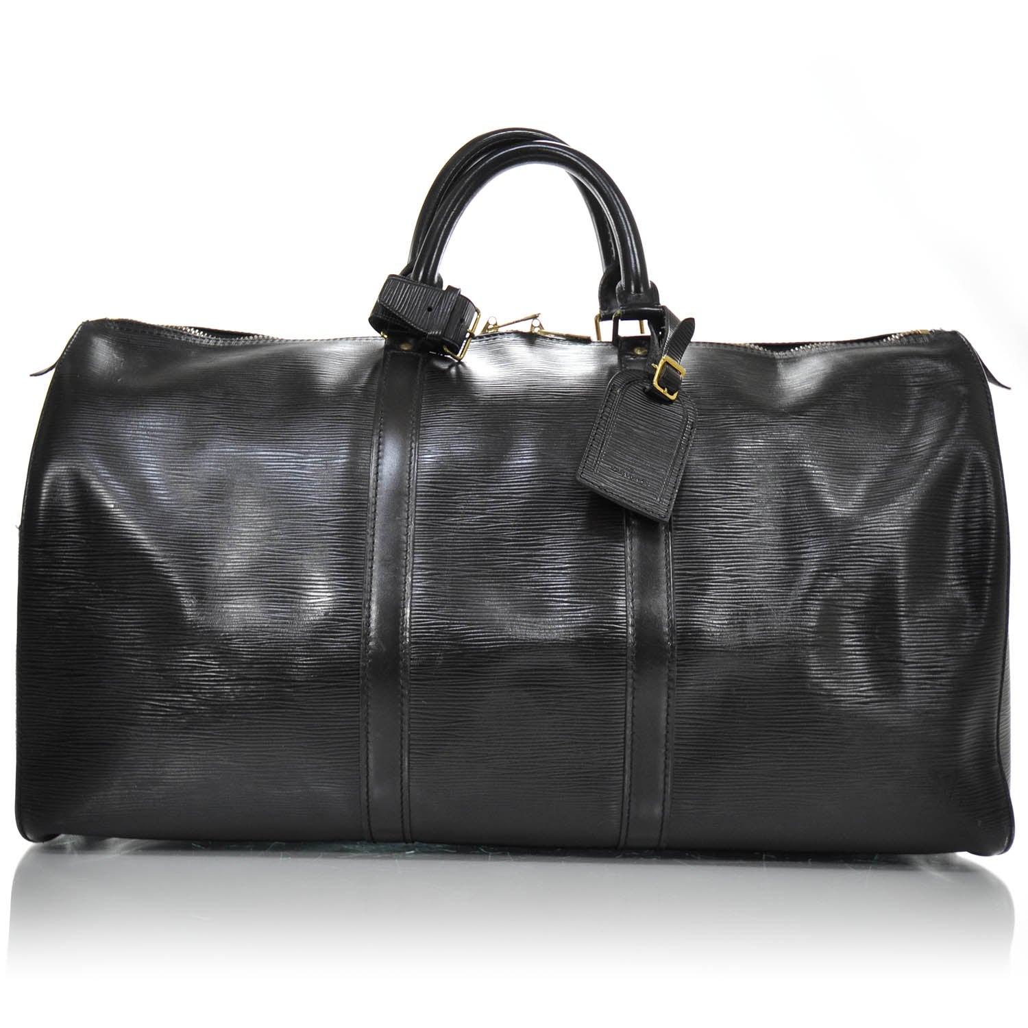 Louis Vuitton Epi Keepall 50 Black 1 of 9