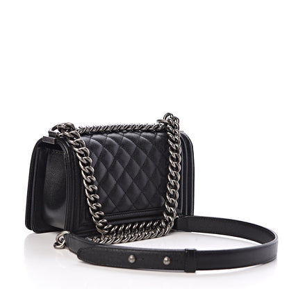 Chanel Caviar Quilted Small Boy Flap Black 3 of 8