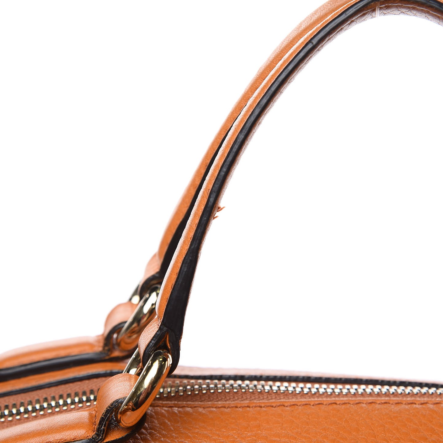 Pebbled Calfskin Medium Soho Boston Curcuma