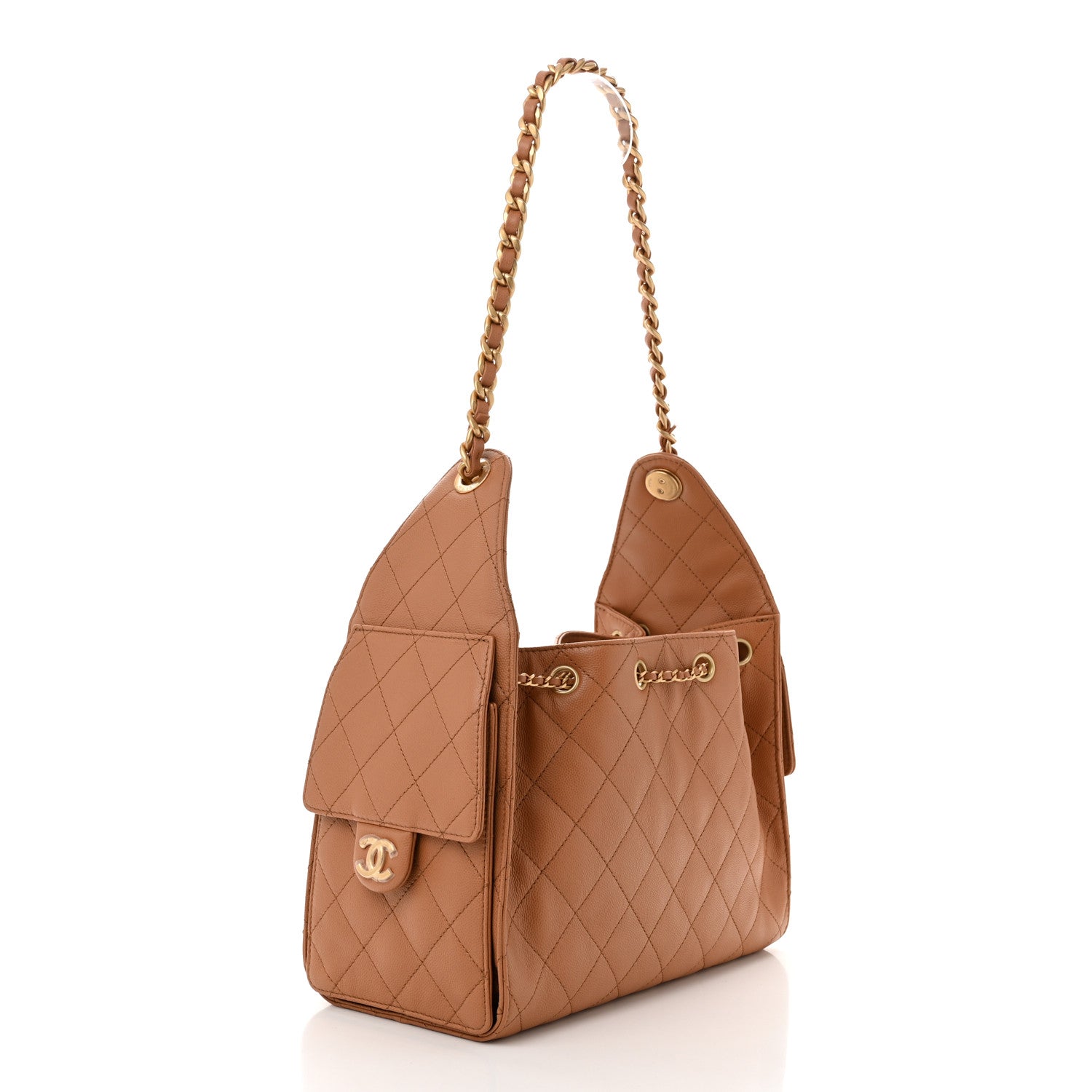 Chanel Caviar Quilted Small Chanel 25 Handbag Brown 3 of 10