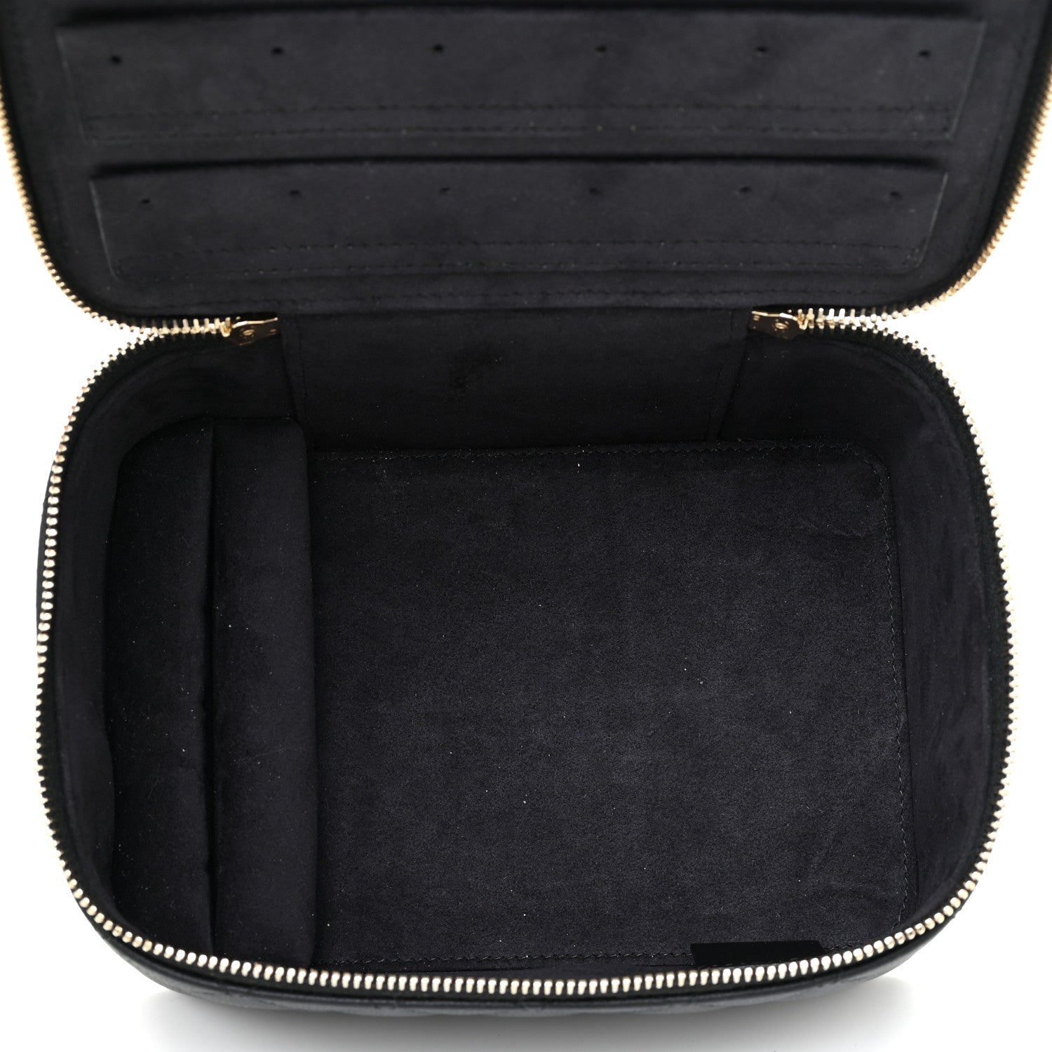Chanel Caviar Quilted Top Handle Jewelry Case Black 5 of 12