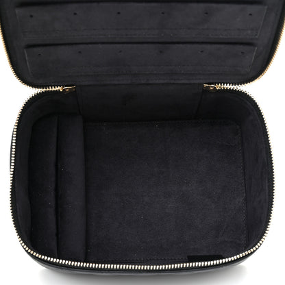 Chanel Caviar Quilted Top Handle Jewelry Case Black 5 of 12