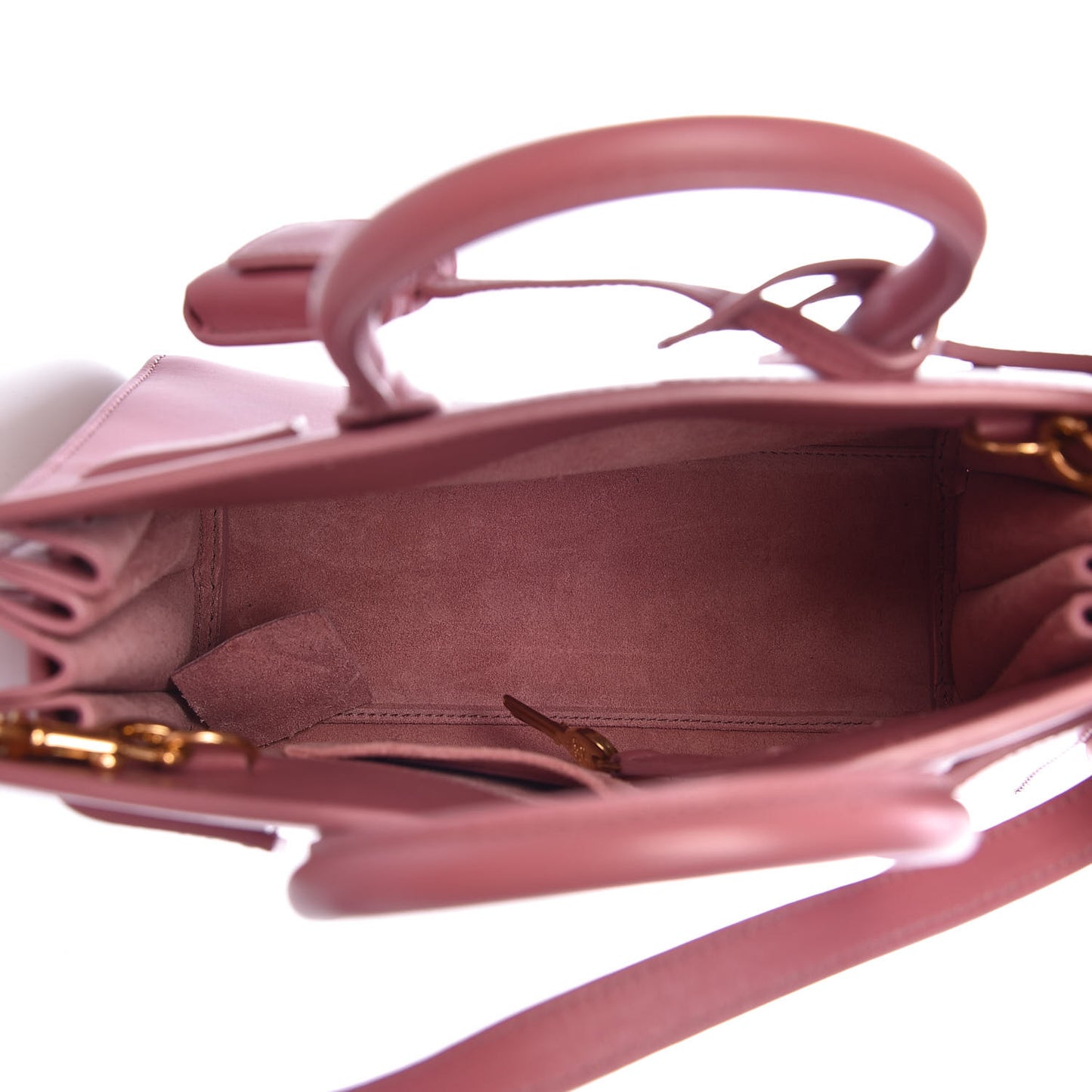 Calfskin Nano Sac De Jour Rose Dark
