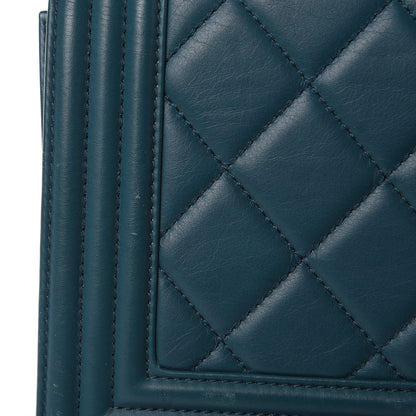 Chanel Lambskin Quilted Medium Boy Flap Dark Green 13 of 13