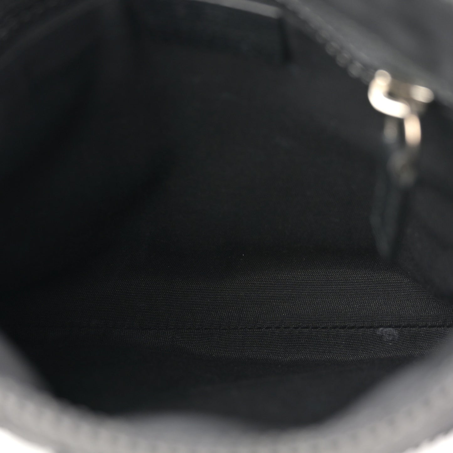 Nylon Monogram Mini Flat Messenger Bag Black