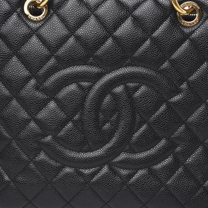 Chanel Caviar Quilted Grand Shopping Tote GST Black 11 of 11