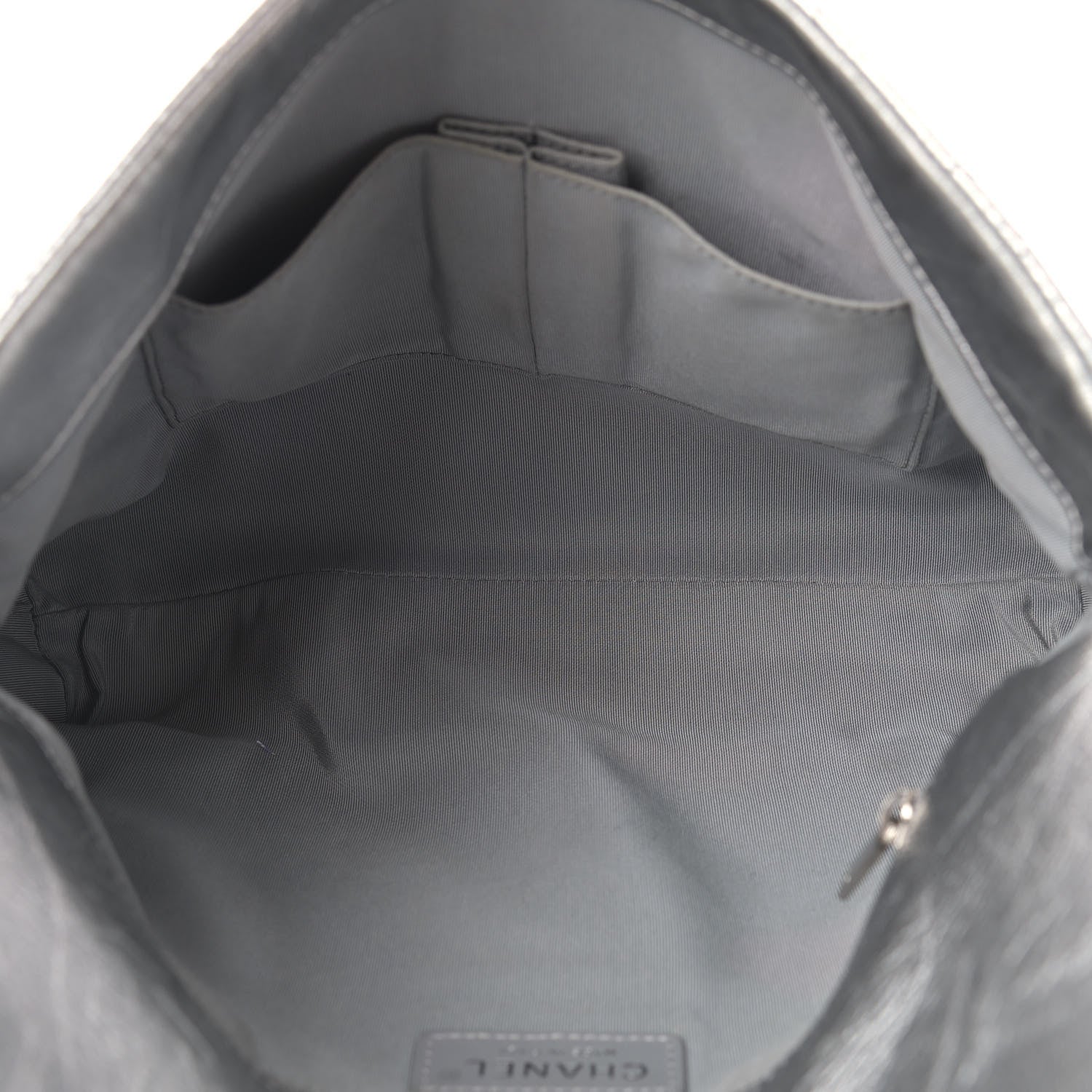 Chanel Crackled Aged Calfskin Big Bang Flap Silver 5 of 9