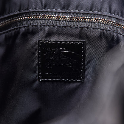 Burberry Patent Trim Smoked Check Tote Black 10 of 12