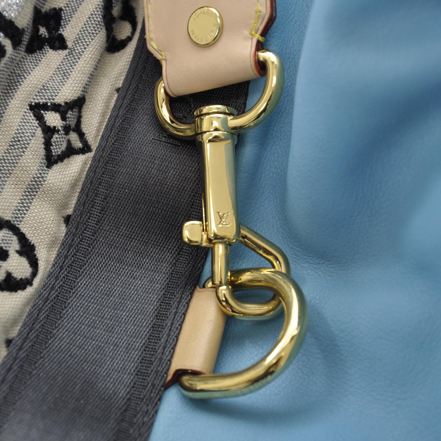 Louis Vuitton Monogram Cheche Gypsy GM Bag Blue 11 of 14