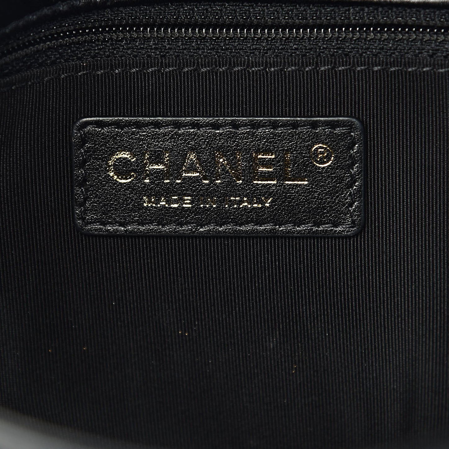 Calfskin Stitched Medium Covered CC Flap Bag Black