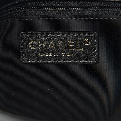 Chanel Calfskin Stitched Medium Covered CC Flap Bag Black 6 of 15