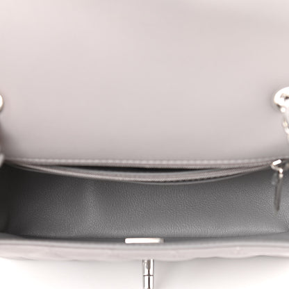 Chanel Lambskin Quilted Mini Rectangular Flap Grey 5 of 11
