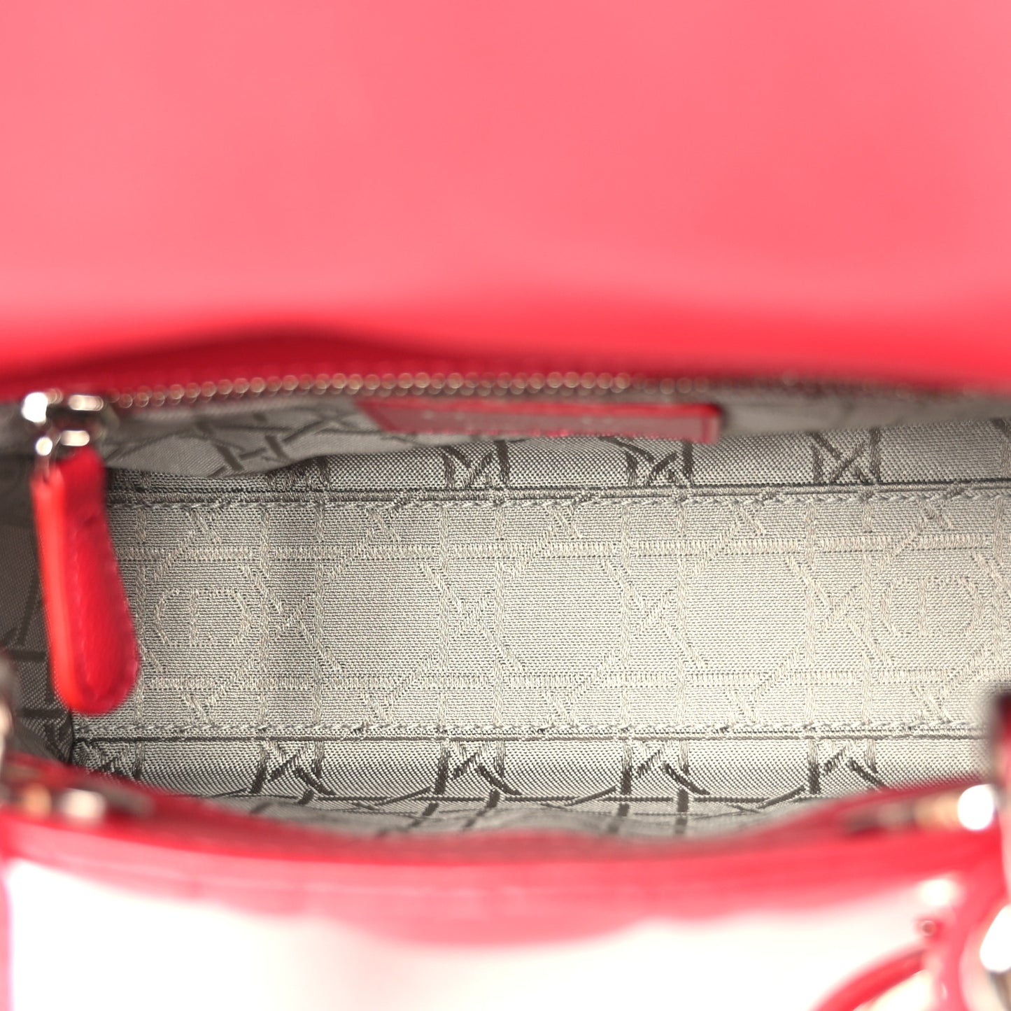 Lambskin Cannage Mini Lady Dior Red