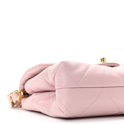 Chanel Lambskin Quilted Small Chain Top Handle Flap Rose Clair 10 of 12