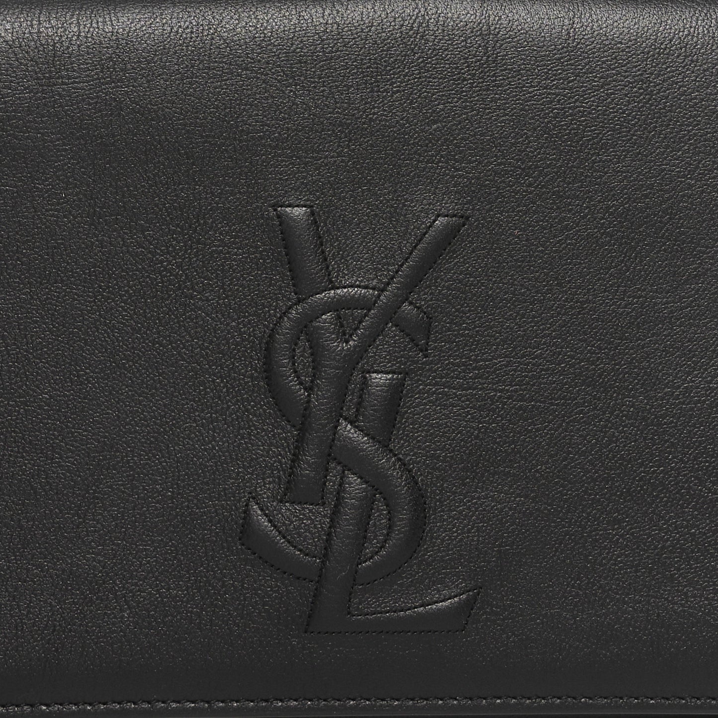 Goatskin Monogram Large Belle De Jour Clutch Black
