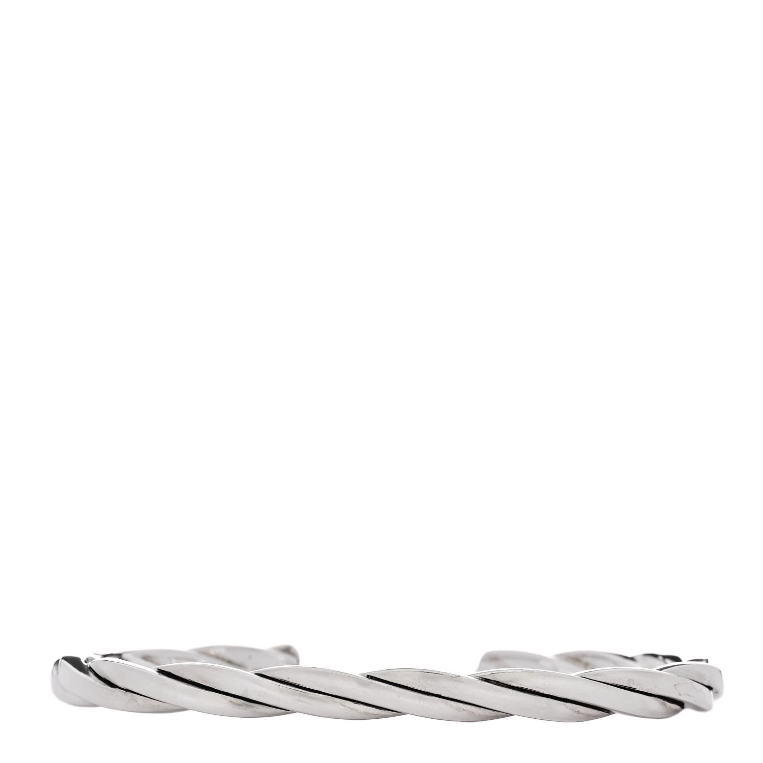David Yurman Sterling Silver 6mm DY Helios Cuff Bracelet 1 of 3